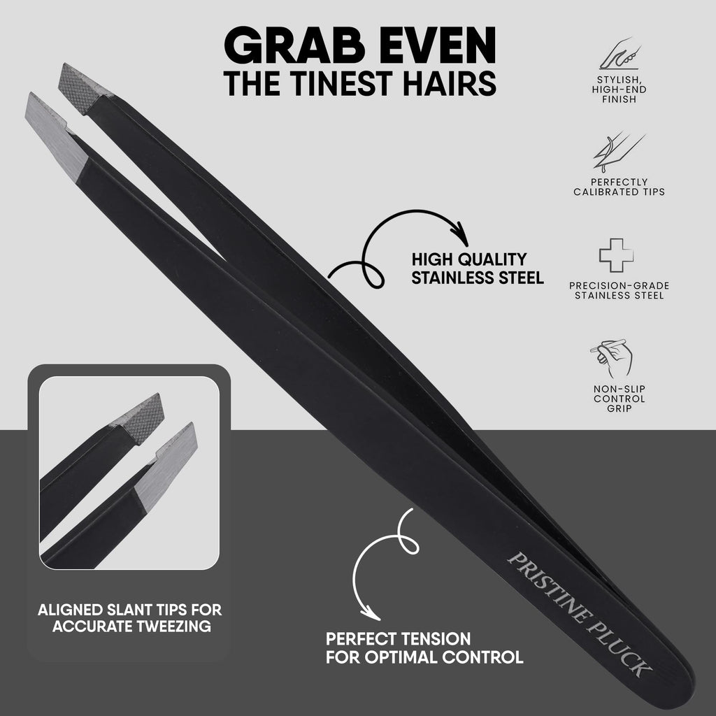 5” Beard & Mustache Scissors for Men – German Stainless Steel Precision Trimming Shears with Tweezers, Mustache Comb, Beard Comb & Travel Pouch for Facial Hair Grooming Kit