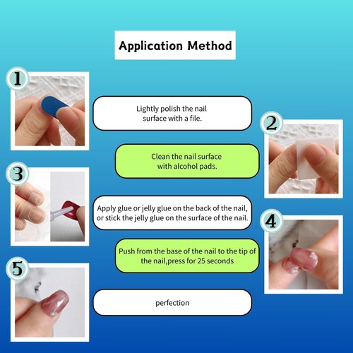 FlyingRabbit handmade press on nails short,coffin fake nails with designs,FlyingRabbit 10 pcs high hardness acrylic nails press ons,3d cute false nails for women-Mermaid ocean(S)