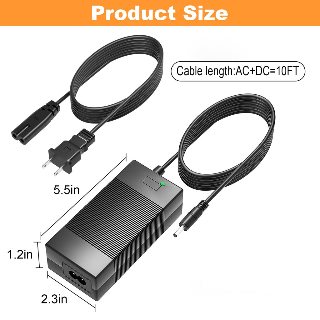 42V Charger for Hiboy S2 36V Lithium-ion Battery Compatible with Hiboy S2 Pro, S2 Lite, S2, KS4, KS4 Pro, NEX, NEX3, NEX5, Max, Max3, Max V2 Power Adapter Cord