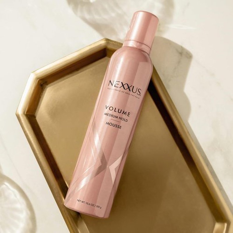 Nexxus Styling Hair Mousse - Volume & Medium Hold with STYLEPROTECT Technology | 10.6 oz