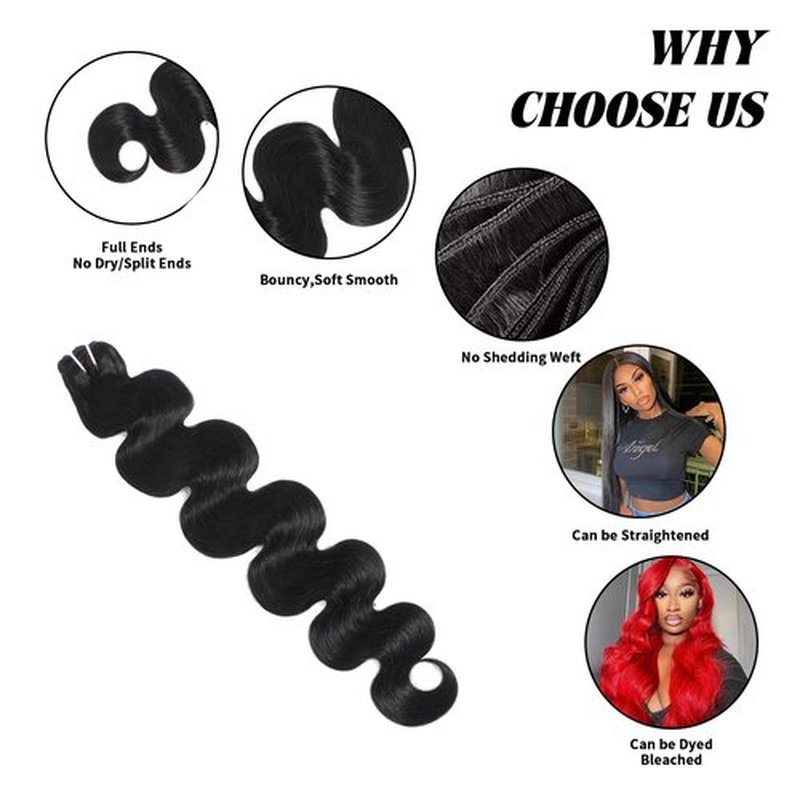15A Raw Indian Human Hair Bundles Body Wave Bundles Human Hair,Triple Lifespan Virgin Remy Hair,No Tangle Shedding,Keep Texture Silky Soft After Multiple Washes (1 Bundle Natural Black, 20 inch)