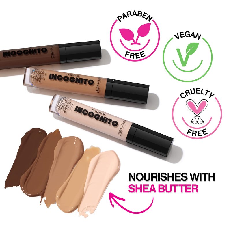 wet n wild Mega Last Incognito All-Day Full Coverage Liquid Matte Concealer, Medium Golden, 0.18 Ounce (Pack of 2)