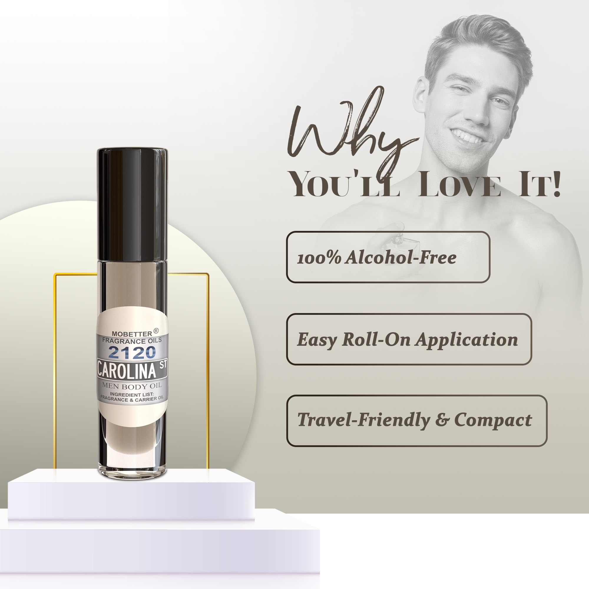 MOBETTER FRAGRANCE OILS 2120 Carolina Street Men Perfume Body Oil