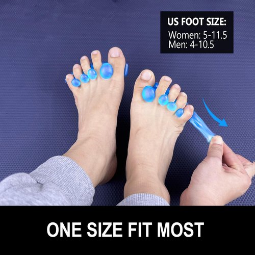Oogway Master Toe Separators & Toe Spacers, Toe Stretcher for Correcting Bunions and Restoring Toes to Their Original Shape, Men and Women Gel Toe Spreaders