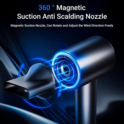 CUGEFRE Hair Dryer, 210000RPM High-Speed Blow Dryer with Brushless Motor, 500 Million Negative Ionic Hair Dryer for Fast Drying, Hair Blow Dryer with Magnetic Diffuser for Home Travel Salon