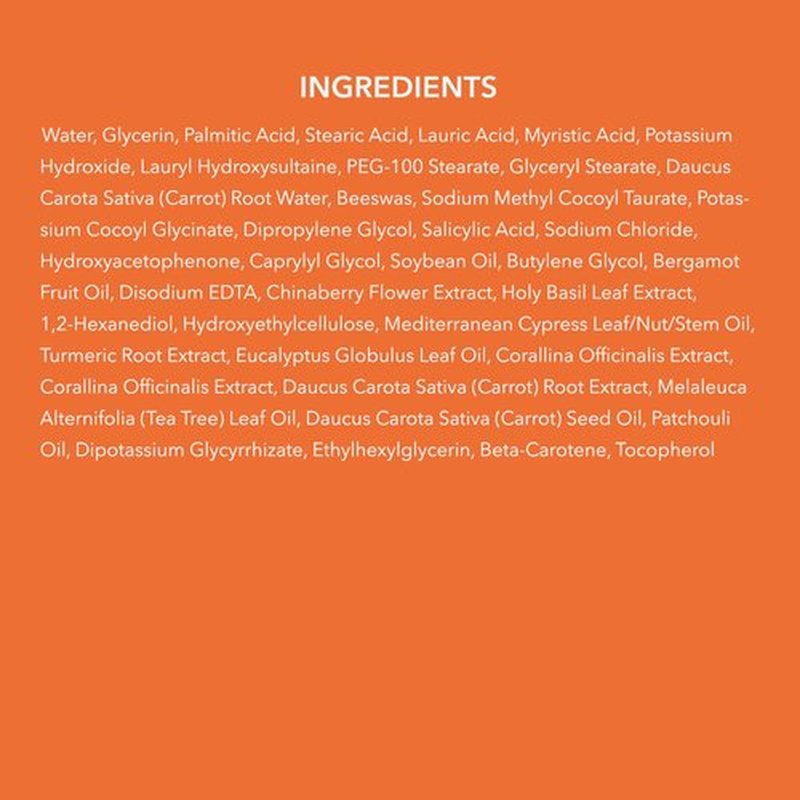 Aprilskin Carrotene Foam Cleanser - Deep Cleansing with BHAs for Oily, Sensitive Skin - 120ml | Vegan & Cruelty-Free