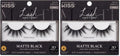 KISS Lash Couture False Eyelashes, Matte Black Faux Mink Collection, 3D Volume Lash, Soft & Matte Finish, Style 'Matte Sheer', 1 Pair Fake Eyelashes (Pack of 2)