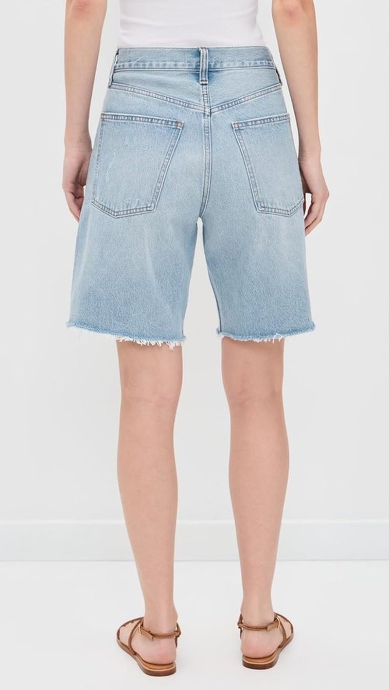 Madewell Women's Essex Long Baggy Shorts - Comfortable Fit | Versatile Style for Everyday Wear