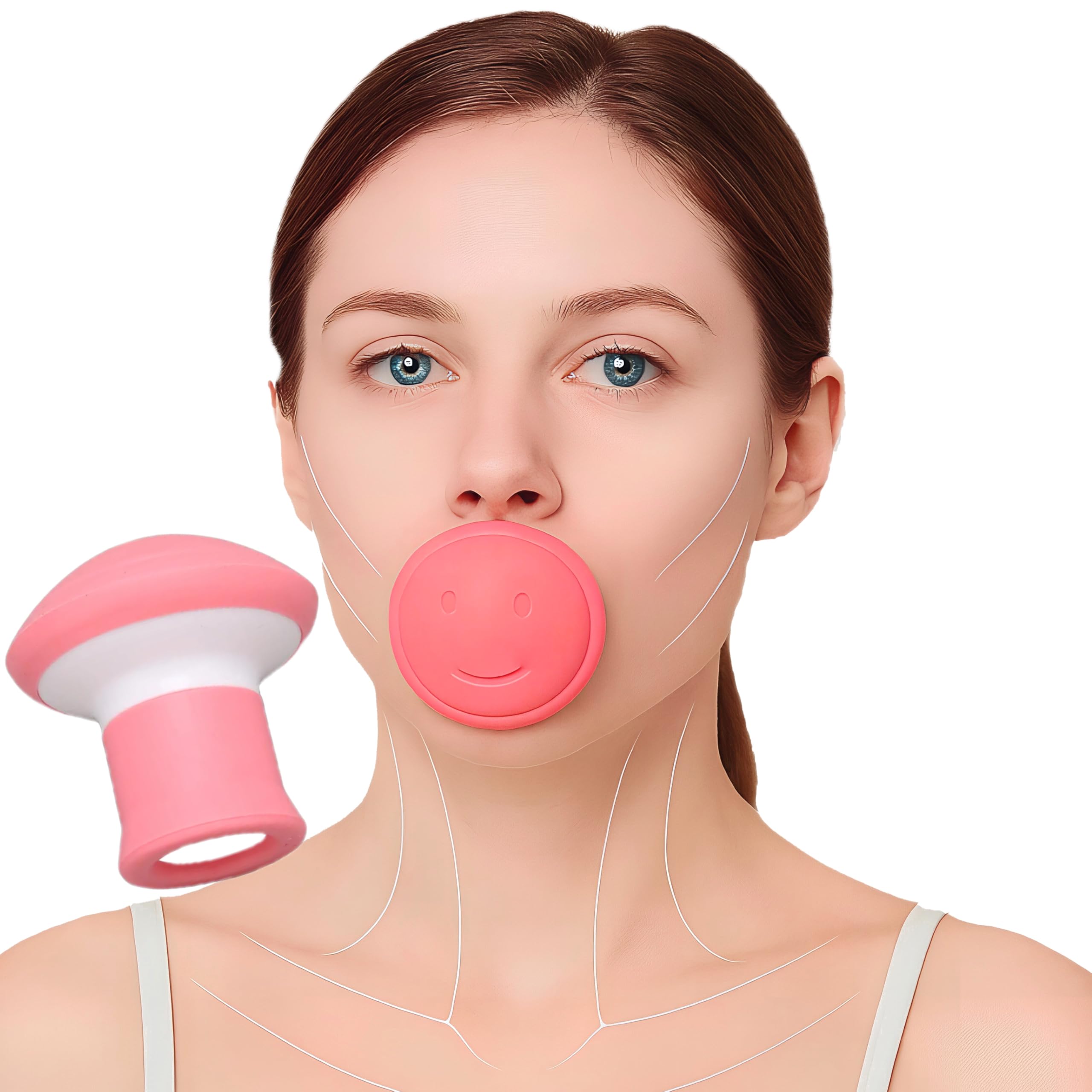 Jaw Exerciser,Double Chin Reducer,Facial Yoga for Skin Tighten Firm,Face Exerciser& Jawline Shaper, Jaw Trainer,Facial and Neck Exercise for Women and Men (One.)