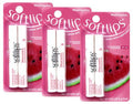 Softlips Watermelon Gluten-Free, Twin Pack Lip Protectant Sunscreen SPF 20, 0.07 oz Each (Pack of 3)