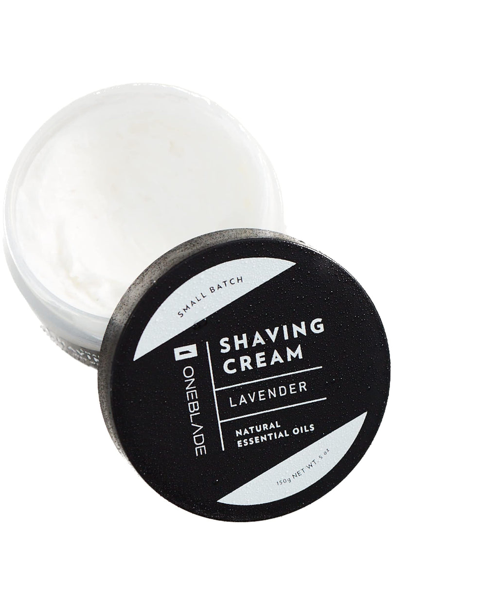 OneBlade Black Tie All-Natural Lavender Shaving Cream for Men 150ml - Sulfate, Paraben, & Alcohol Free