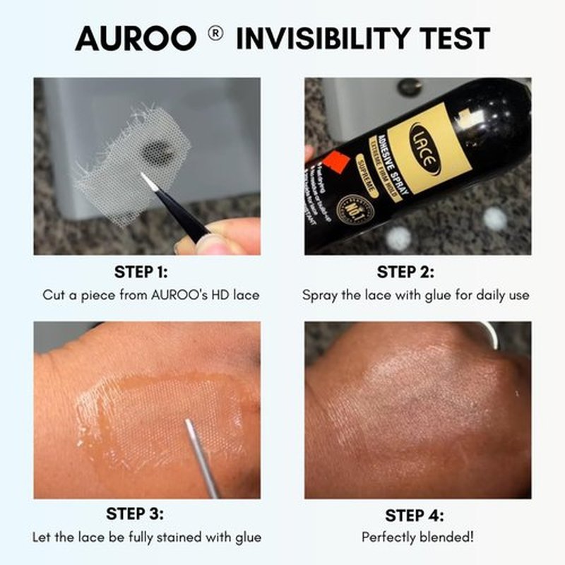 AUROO Water Wave 2x6 SKINLIKE Real HD Lace Closure Only 18 Inch, 12A Wet n Wavy 0.09 mm Ultra-thin Invisible 2 by 6 Kim K HD Swiss Lace Closure Human Hair Pre Plucked Virgin 2x6 Closure Natural Black