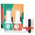 AZUREBEAUTY Dip Powder Base & Top Coat - Fast Drying, No Lamp Needed, 0.5oz Bottle for Nail Kits