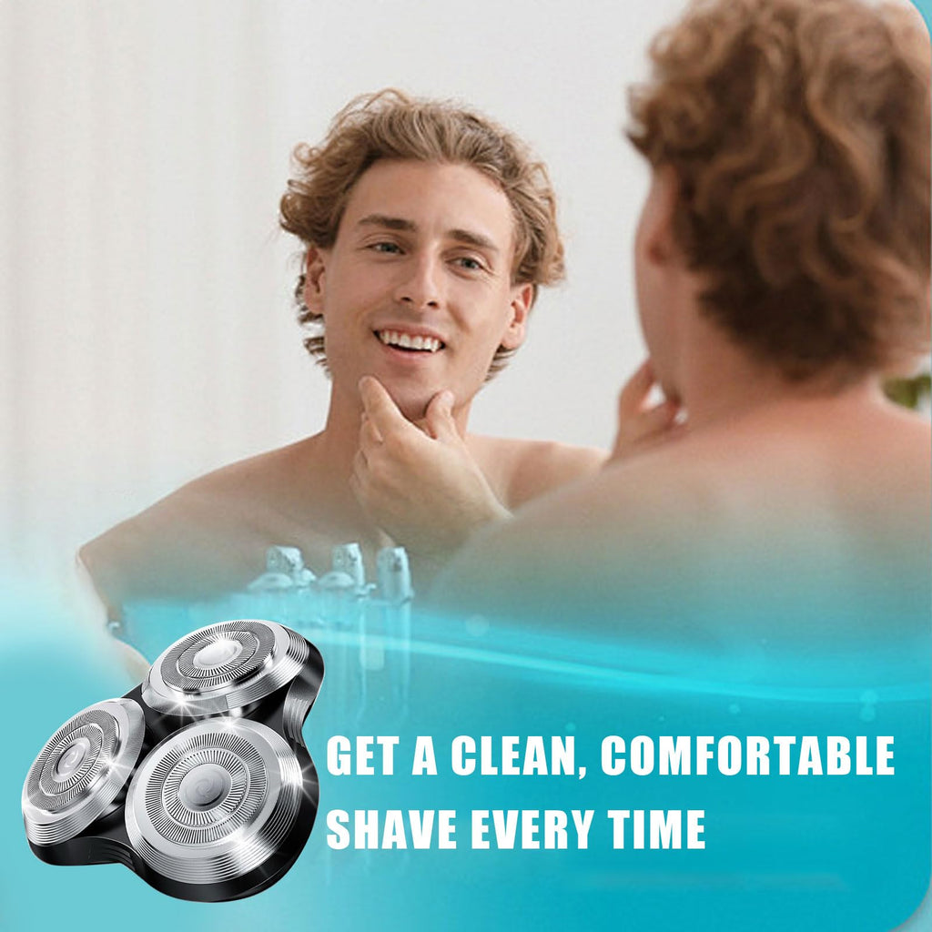 New Upgrade SH90 Replacement Shaver Heads Compatible with Philips Norelco Series 9000 (S9000) Shavers Replacement Heads (SILVER(1pcs))