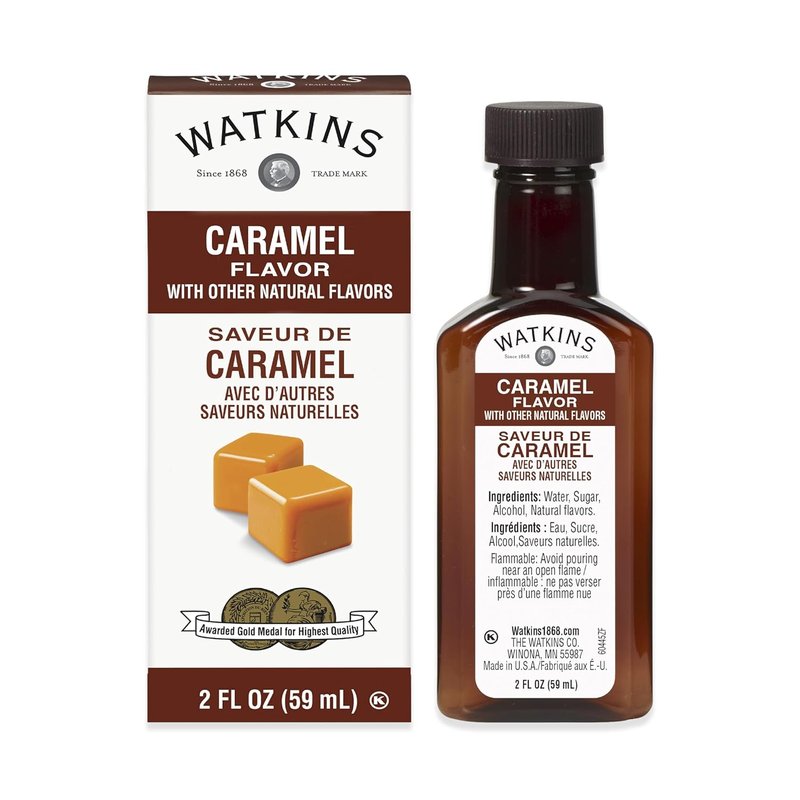 Watkins Caramel Flavor Extract - Rich, Natural Taste | 2 oz Bottles, Pack of 6