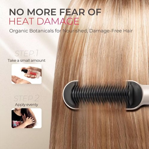 TYMO Weightless Hair Oil - Organic Nourishing Treatment for Shine & Smoothness | Vegan Serum for Dry, Damaged Hair, 2.7 Fl Oz
