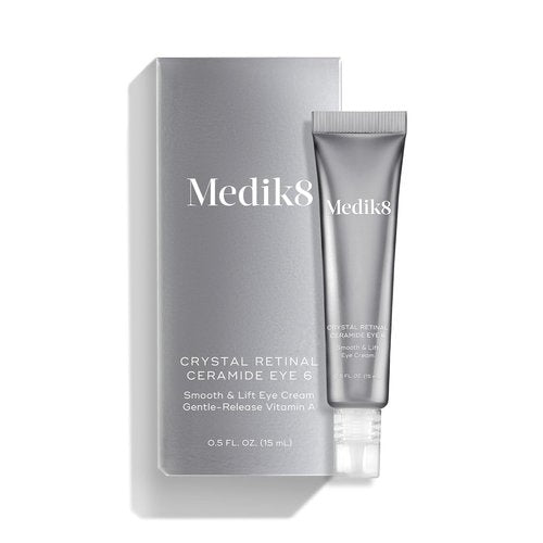 Medik8 Crystal Retinal Ceramide Eye 6 - Lifting Eye Cream with Vitamin A for Wrinkles - 0.5 oz
