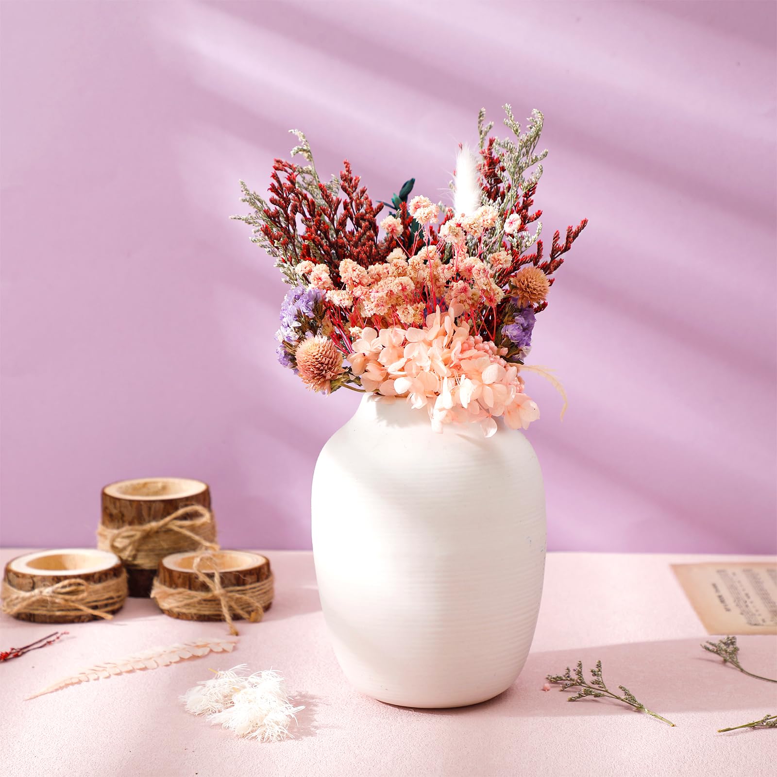 Real Dried Flowers, Natural Dry Flowers Mixed Natural Pressed Flowers Flores Secas Dried Florals for Crafts,Resin,Candle Making (Multicolor 2)