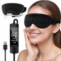 Heated Eye Mask for Dry Eyes, USB Electric Warm Eye Compress Heat Eye Masks with Temperature&Timer Control, Eye Heating Pad for Dry Eyes, Stye Treatment, Chalazion, Blepharitis, MGD, Puffy