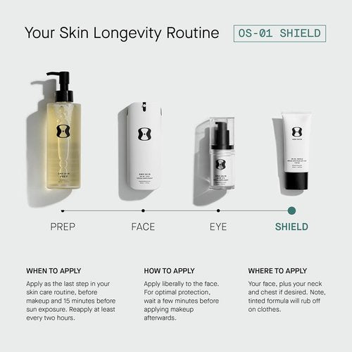 OneSkin FACE SPF OS-01 Peptide Mineral Sunscreen - Broad Spectrum SPF 30+ with Antioxidants for All Skin Types