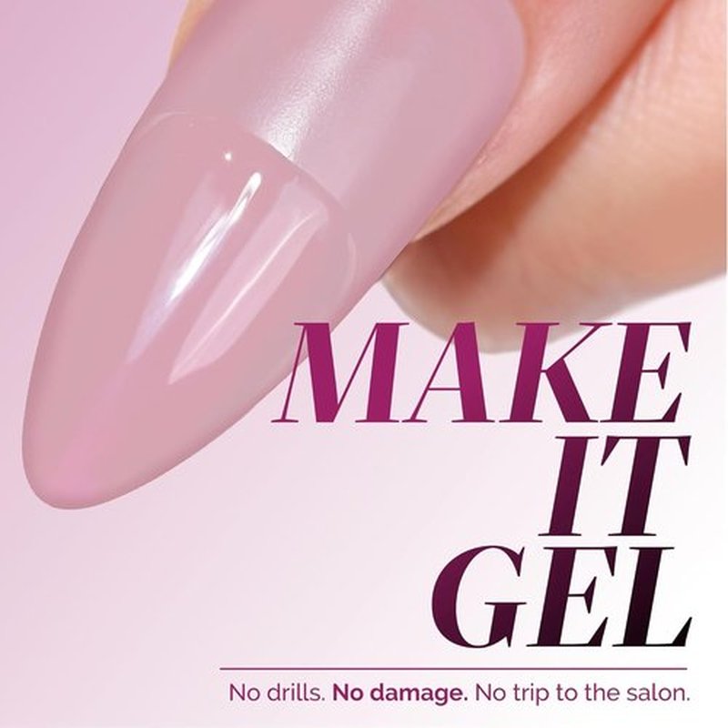 LONDONTOWN GelShift Top Coat - Transformative UV Gel for Quick Curing | Includes Foldable UV Lamp