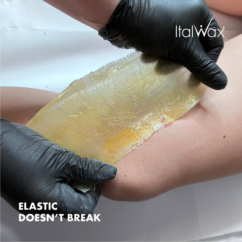 Italwax Classic Line Natural Hard Wax Beads 1.1 lb (500 g) – Transparent Medium Setting Stripless Wax for Normal Skin & Large Areas – Made in Italy