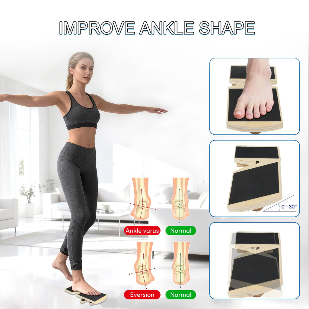 Ankle Balance Board and Foot Strengthener, Used for Physical Therapy Training for Sprains, Achilles Tendon Pain, and Plantar Fasciitis, Single-leg Balance Board With User Manual