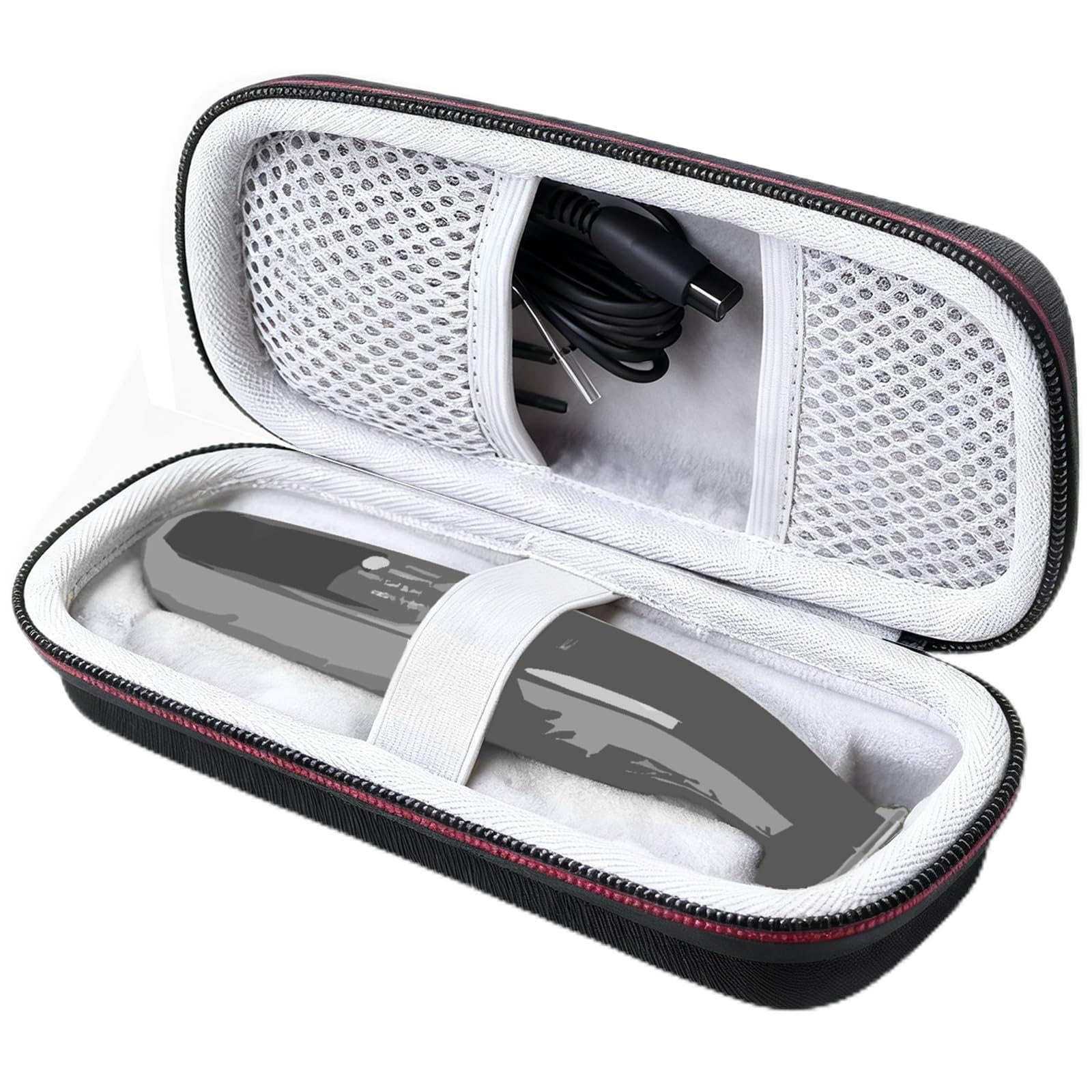 LinMei Hard Travel Case for Electric Trimmers & Shavers - Protective Organizer Compatible with QP27XX, QP28XX and QP6XXX - EVA Shell with Accessory Pocket - Black (Case Only)