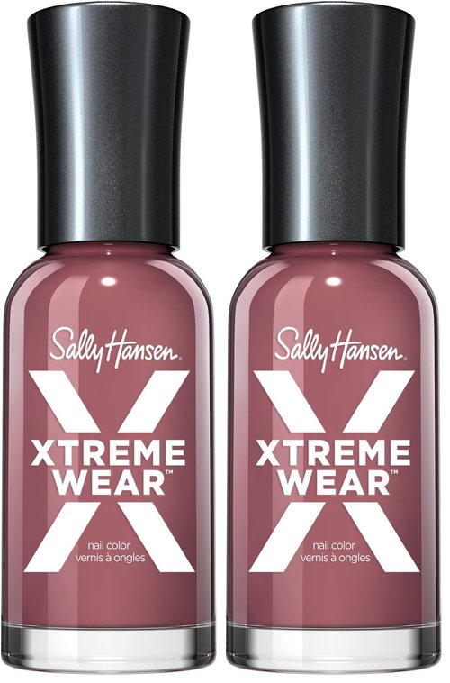 Sally Hansen Xtreme Wear Nail Polish, Streak-Free, Shiny Finish, Long-Lasting Nail Color, Mauve Over, 0.12 fl oz (Pack of 2)