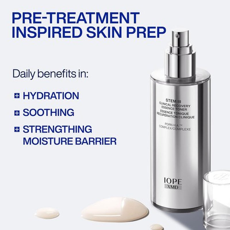 IOPE XMD Stem III Clinical Recovery Essence Toner - Hydrating & Soothing Formula - 5.07 fl. oz.