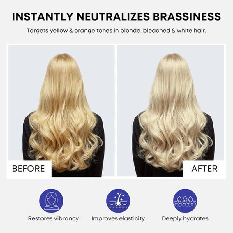 Artègo Good Society B_Blonde Ash Blue Shampoo - Tone Neutralizing Formula for Blonde & Bleached Hair | 8.5 oz
