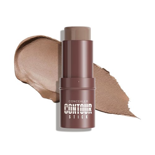Skiennix Cream Contour Stick - Cool Toned Sculpting Makeup for Natural Definition | Long-Lasting, Buildable Formula (09 Amber)