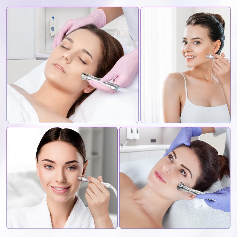 UNOISETION Diamond Microdermabrasion Tips Replacement for Diamond Tip Microdermabrasion Machine, 9PCs Facial Peel Diamond Microderm Tips for Microdermabrasion Device