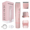 Bikini Trimmer for Women,2 in 1 Womens Electric Razors for Shaving with Dual Ceramic Blades,Painless Personal Trimmer for Body,Face&Intimate Part Hair,Waterproof Groomer for Travel
