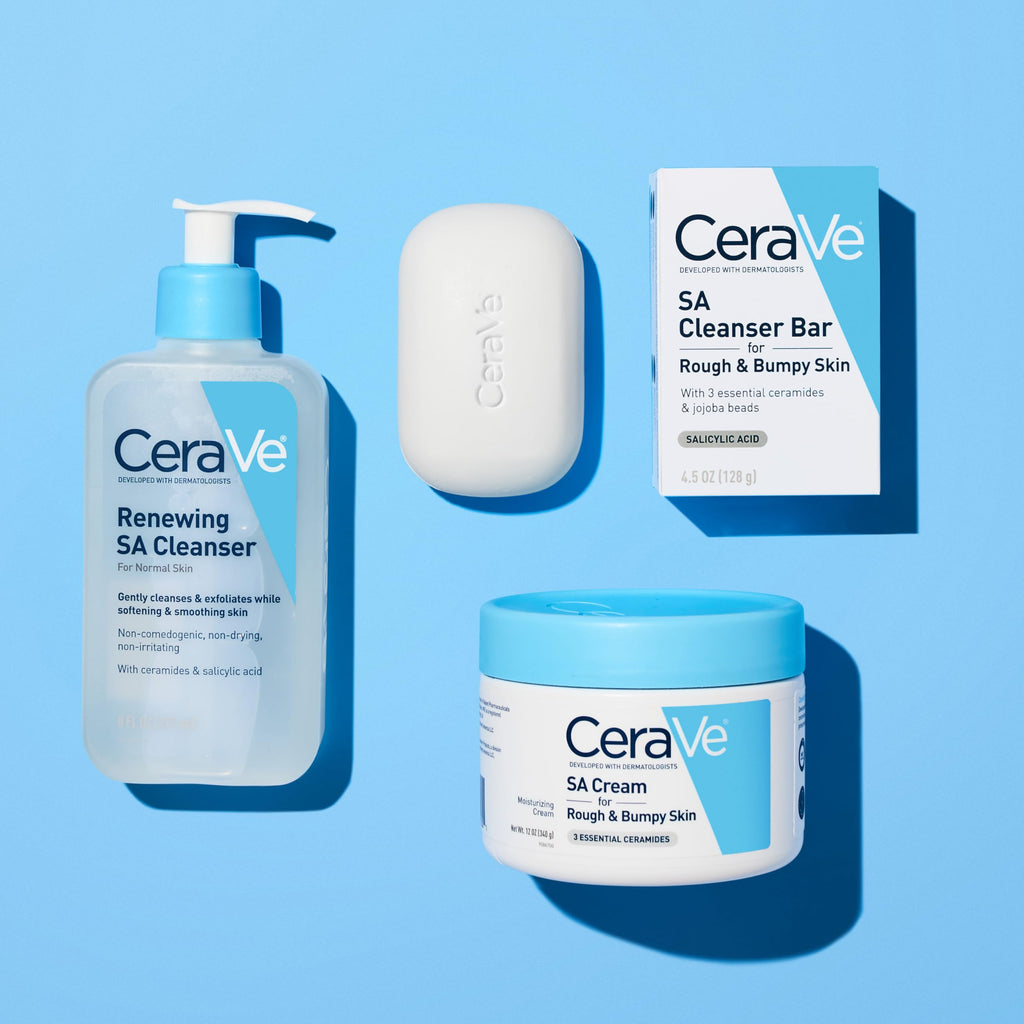 CeraVe Moisturizing Cream with Salicylic Acid, Exfoliating Body Cream with Lactic & Hyaluronic Acid, Niacinamide, and Ceramides, Fragrance Free & Allergy Tested, 16 Ounce