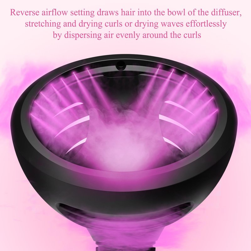 ZEPHBLOW Wave Curl Diffuser for Dyson Airwrap – Dome and Diffuse Modes for Curl Wave Hair, Hair Diffuser Attachment Compatible with Airwrap Styler HS01/05