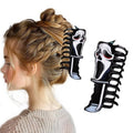 1 Pcs Halloween Hair Clips White Cute Ghost Hair Claw Clips Acrylic Claw Clips Gothic Grace Design Hair Barrettes Cute Ghost Hair Accessories Clamps Cosplay Party for Women Tips