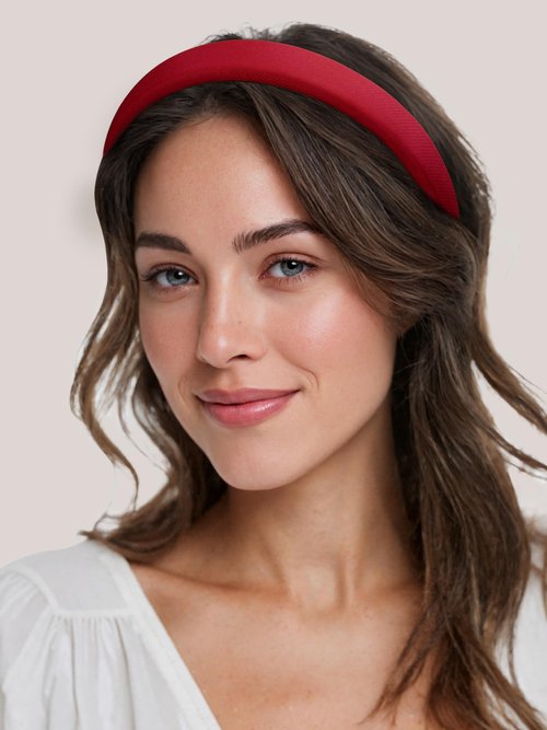 Sunolga 4 Pack Red Headbands for Women Girls Non Slip Padded Hairbands Cute Head bands Wide Headbands Trendy Hair Accessories
