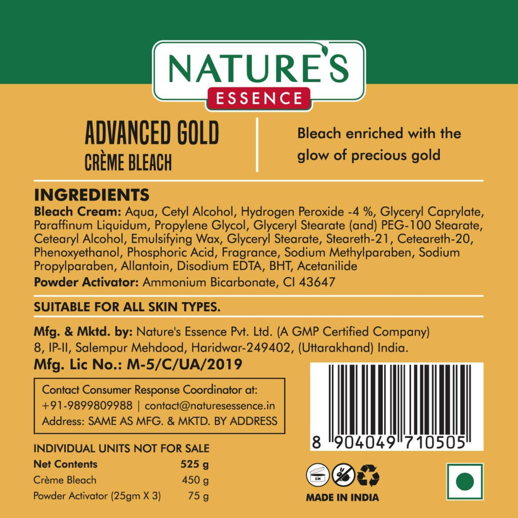 Nature Herbal Advanced Gold Creme Bleach 43 Grams