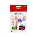 KISS Salon Dip Professional Dipping System Dip Powder Manicure Kit, Brush-On Gel, Dip Powder, Activator, 2 Brushes, Dipping Tray, Cuticle Stick, Sponge, Nail File, & 40 Fake Nails