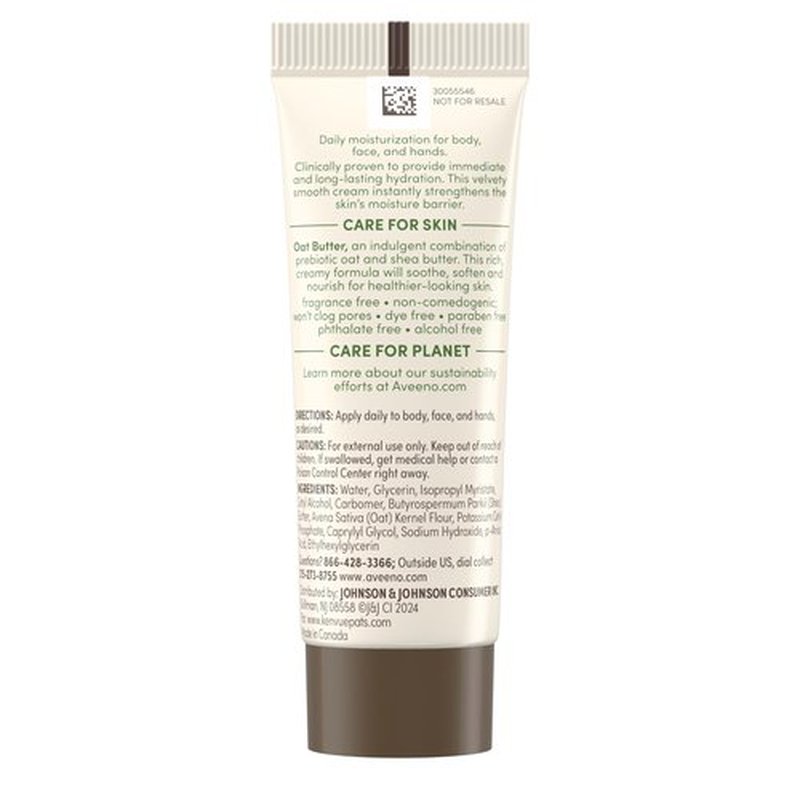Aveeno Sensitive Skin Moisturizer Bundle, Calm + Restore Oat Gel Facial Moisturizer, 1.7 oz, & Trial Size Daily Moisturizing Cream + Prebiotic Oat, 0.5 oz, Fragrance-Free, Two Items