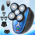 Head Shavers for Bald Men, Cordless Head Shaver, Bald Head Shavers for Men Close Shave Rechargeable Men Shaver Electric Shaver for Men Face IPX6 Waterproof Shaving Machine for Home Travel Use(Blue)