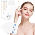 Dexspoeny 168 Pcs Face Lift Tape Invisible with String, Instant Face Lifting, Waterproof V-Shaped Facelift Lift Tapes for Sagging Skin, Double Chin, Wrinkles, Jawline, Eyes Women Beauty Makeup