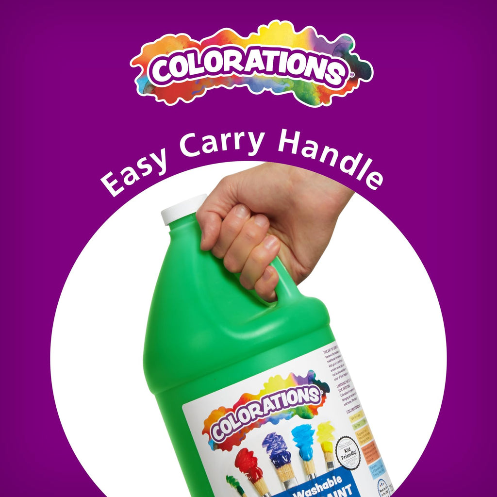 Colorations Paraben-Free Washable Red Tempera Paint for Kids, 1 Gallon