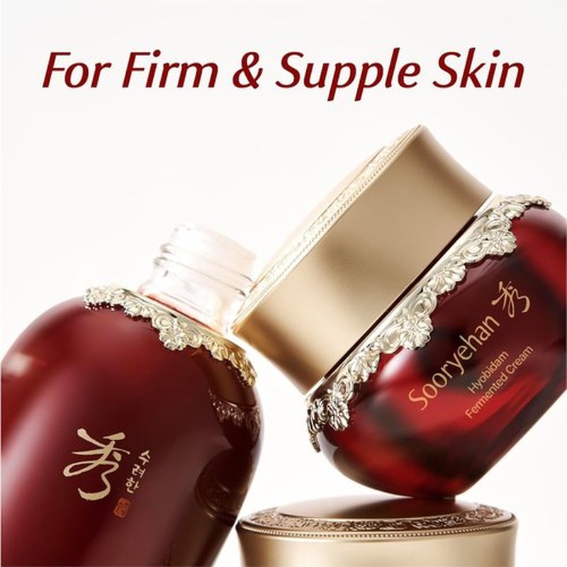 Sooryehan Hyobidam Fermented Cream - Korean Face Moisturizer with Wild Ginseng | 1.7fl oz Wrinkle & Night Cream