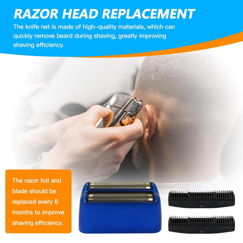 HaeKap Latest Version Replacement Blue Foil Double Foil Head for FoilFX02 Silver Shaver FXRF2S