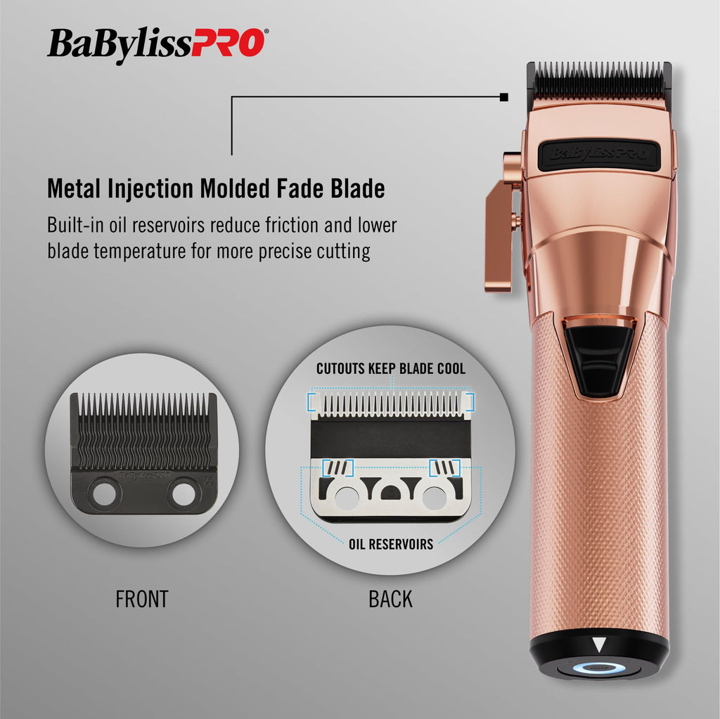 BabylissPRO® FXONE LimitedFX Rose Gold Tool Only Clipper + Trimmer Prepack
