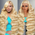 Texiora 30 Inch 613 13x6 Lace Front Wig Human Hair 200 Density Blonde Wig Human Hair Pre Plucked Glueless Wigs Bloned Body Wave HD Lace Frontal 13X6 Wigs