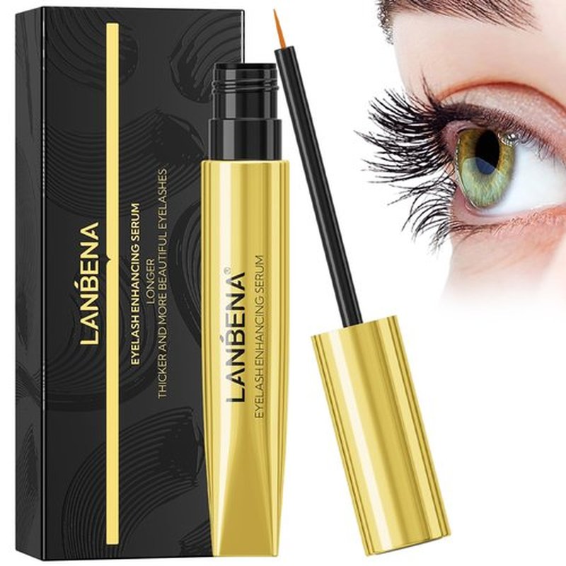 LANBENA EYELASH ENHANCING SERUM - Advanced Formula for Thicker, Longer Lashes & Brows | 3mL/0.10 fl oz - Vegan, Cruelty-Free & Safe for Sensitive Eyes