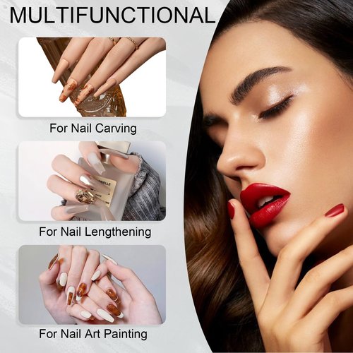 KEMEISI Acrylic Nail Brush #16, Kolinsky Nail Art Brushes, Sturdy Handle Oval Shaped Design Tools for Professional Manicure DIY